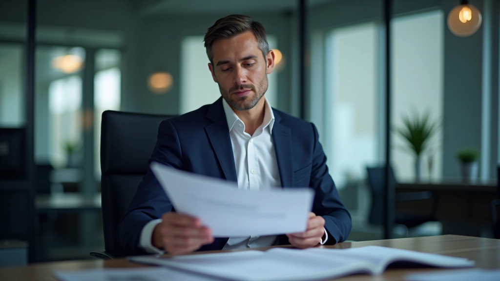 Professional reviewing comparable company analysis spreadsheet with trading multiples